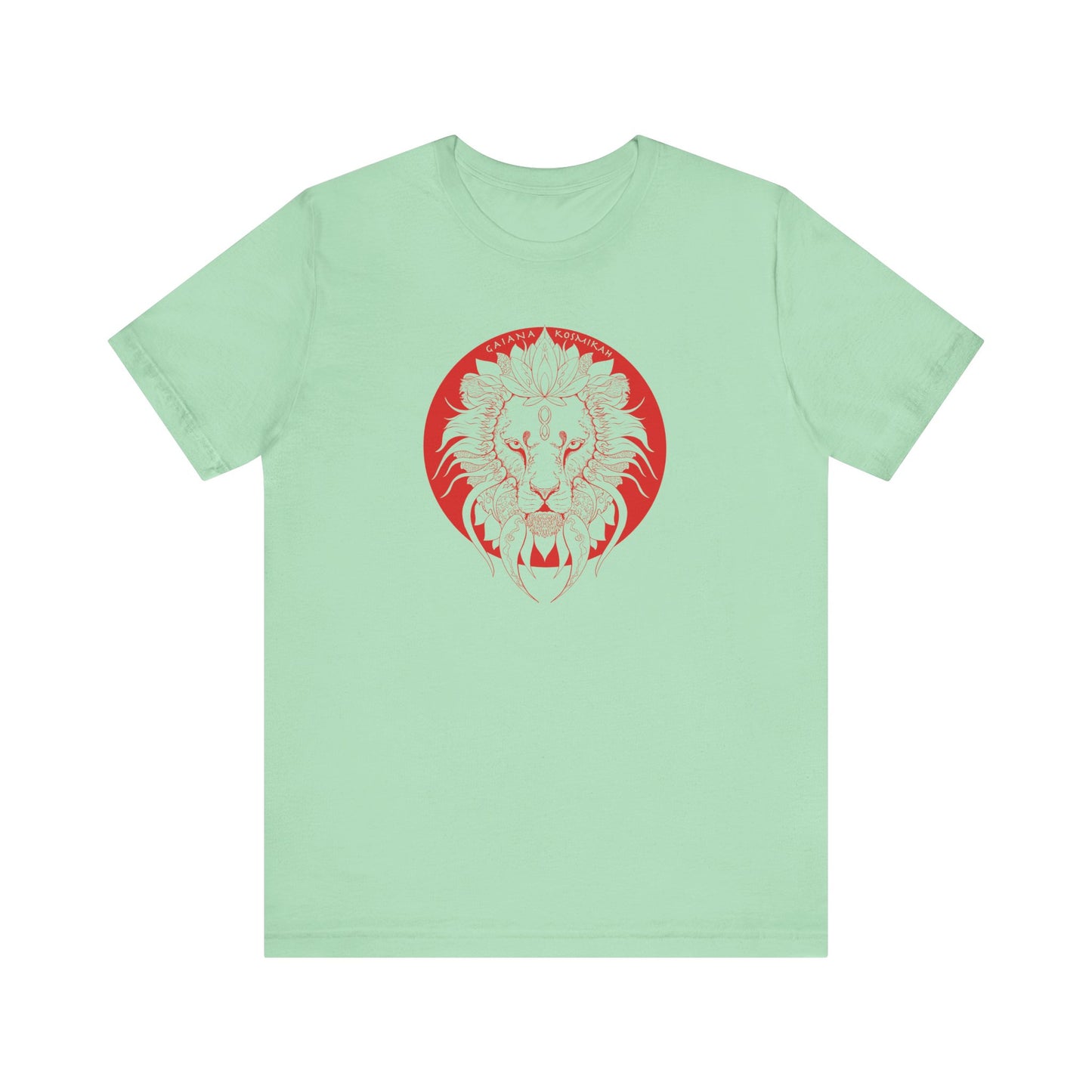 Lion's Gate 888 Red Jersey Short Sleeve Tee | Red Lion Spirit Animal T-Shirt | Red Lion Shirt