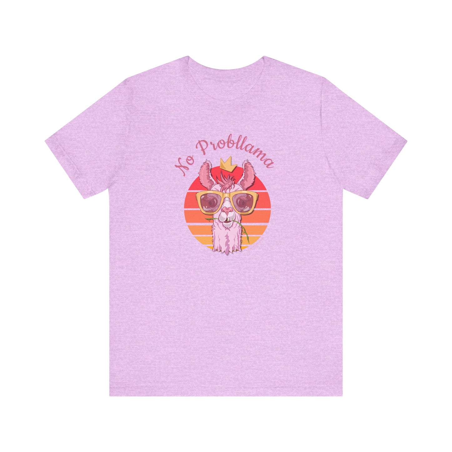 No Probllama Unisex Jersey Short Sleeve Tee | No Probllama No Drama Llama Shirt | Funny Llama T-Shirt for animal lover