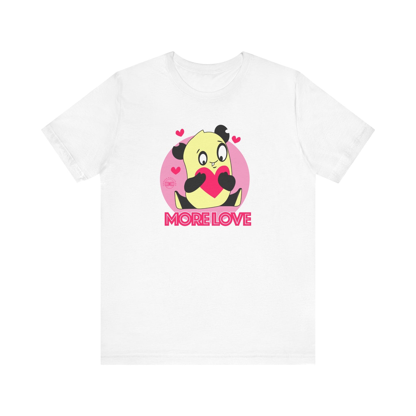 More Love Kawaii Panda Unisex Jersey Short Sleeve Tee | More Love Cute Panda Shirt | More Love Kawaii Panda T-Shirt