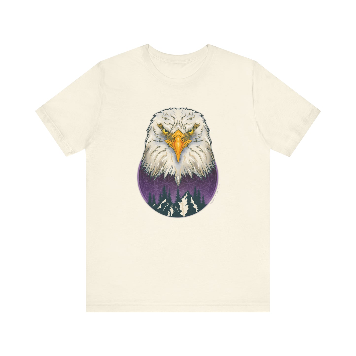Eagle Spirit Animal Unisex Jersey Short Sleeve Tee | Bald Eagle Shirt | Eagle Spiritual Art T-Shirt