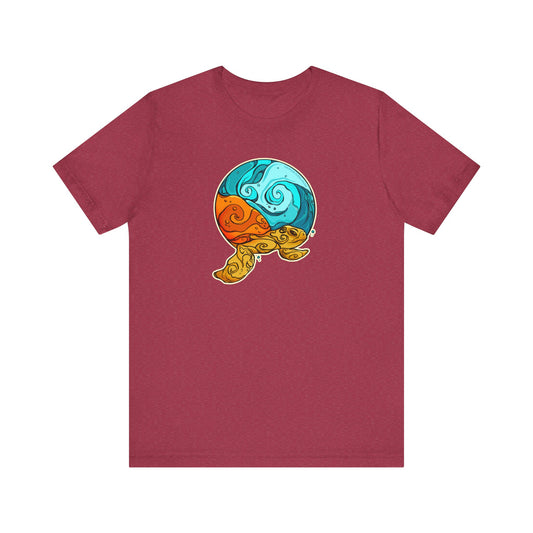 Sea Turtle Guardian Of Mother Earth Unisex Jersey Short Sleeve Tee | Sea Turtle Spirit Animal Shirt | Sea Turtle T-Shirt